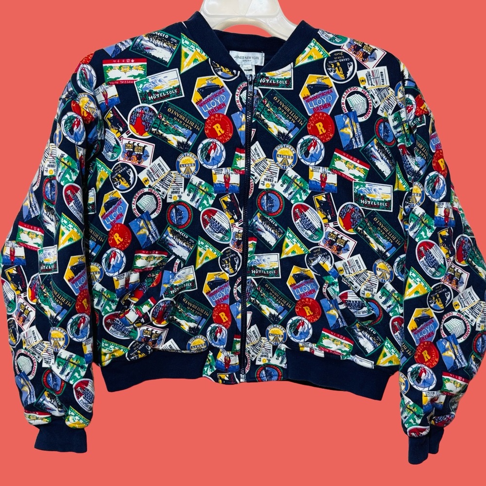 Vintage Early 90’s “Jones: New York Sport” Quilted Thick Zip-Up Cotton Jacket